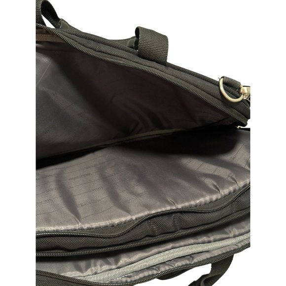 Kenneth Cole Reaction Black Nylon Messenger Computer Bag Carry-On Bag Strap - Picture 6 of 9